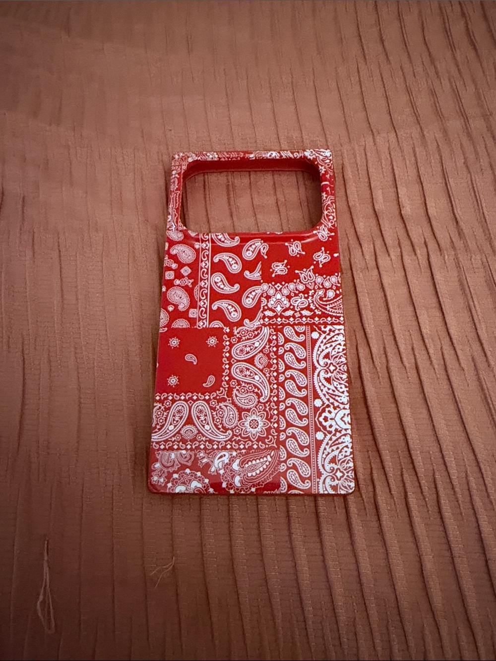 17 PRO Red Paisley Pattern Phone Case - Compatible Cell Phone Accessory